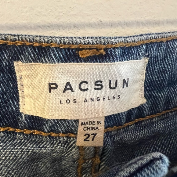 PacSun Blue Distressed Jean Skirt - Picture 6 of 8